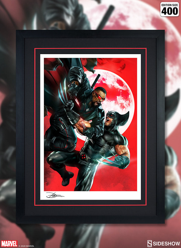 Wolverine vs Blade Marvel Wolverine Blade (Art Print)