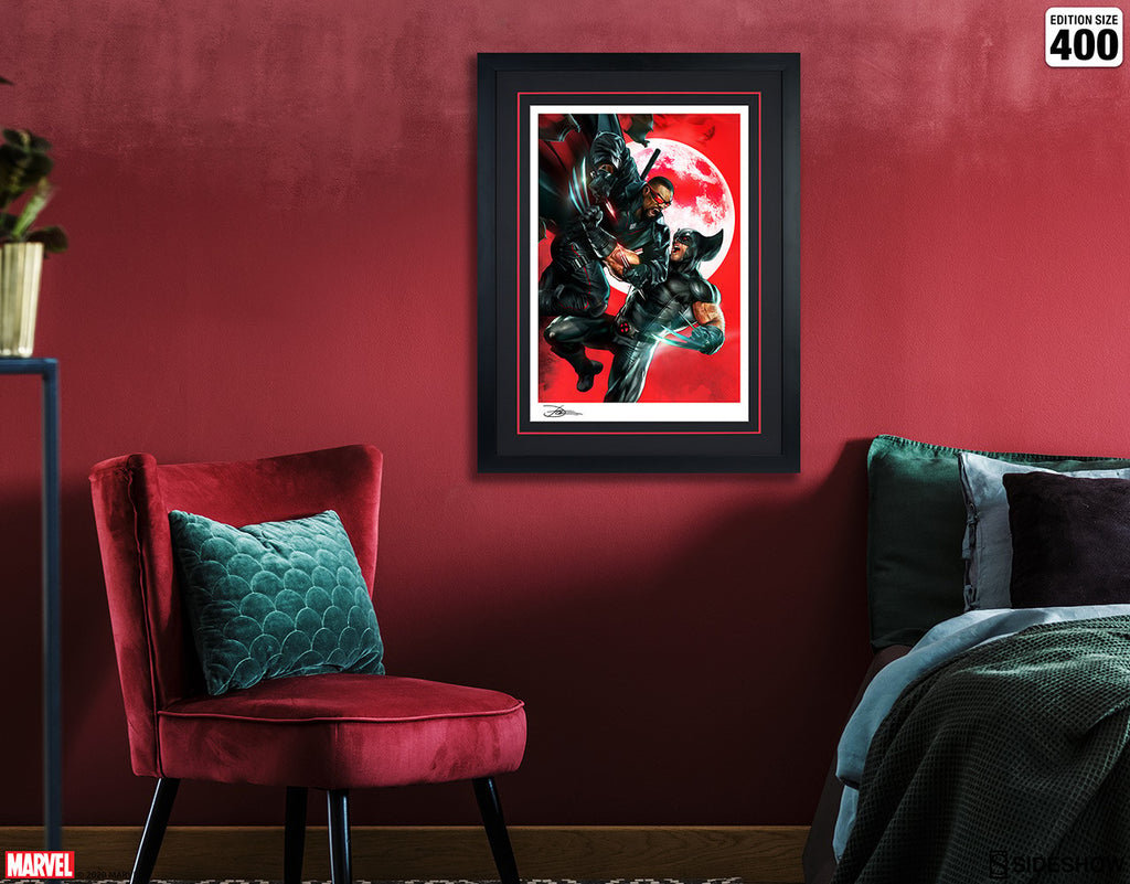 Wolverine vs Blade Marvel Wolverine Blade (Art Print)