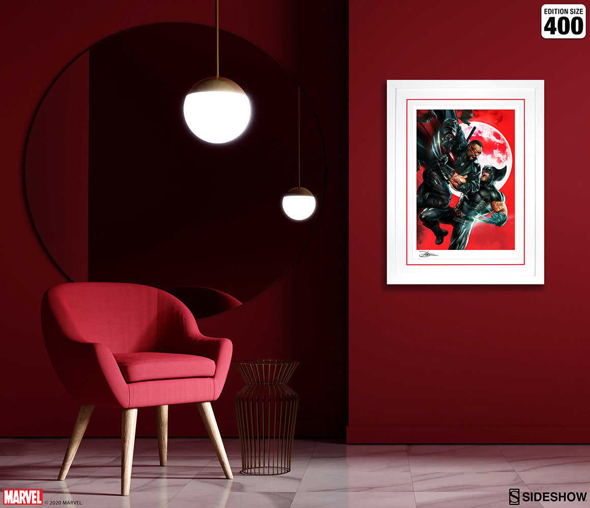 Wolverine vs Blade Marvel Wolverine Blade (Art Print)