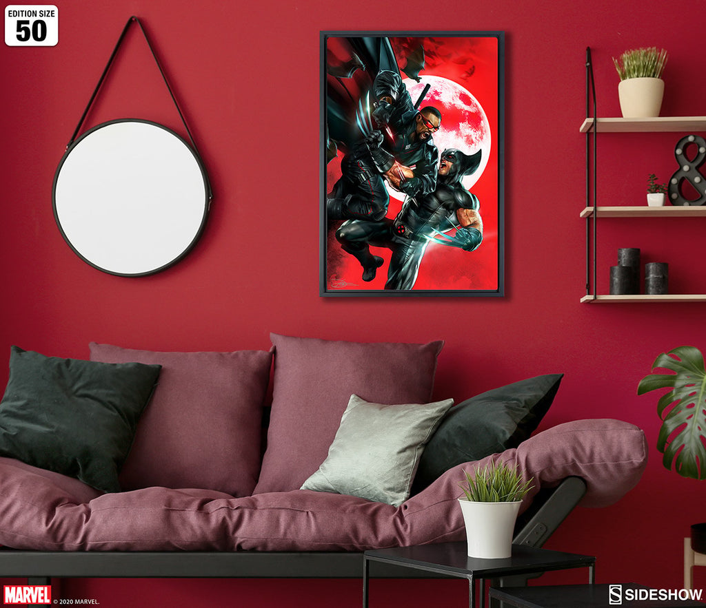 Wolverine vs Blade Marvel Wolverine Blade (Art Print)