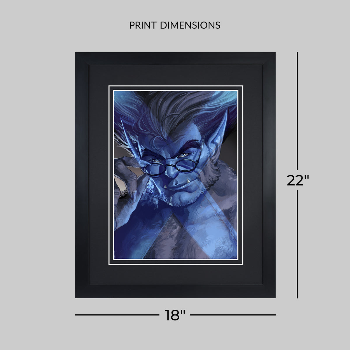 X-Men Portraits: Beast Marvel Beast (X-men) (Art Print)